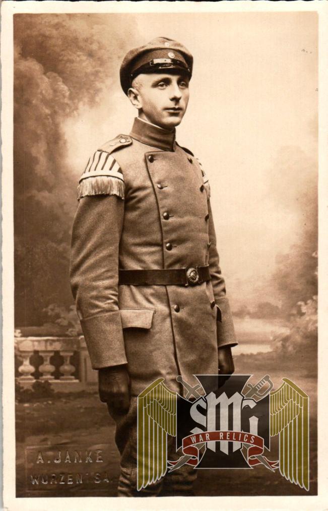 WW1 Postcard, uniform study Musician Swallow