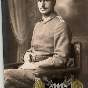 WW1 German Postcard, uniform study
