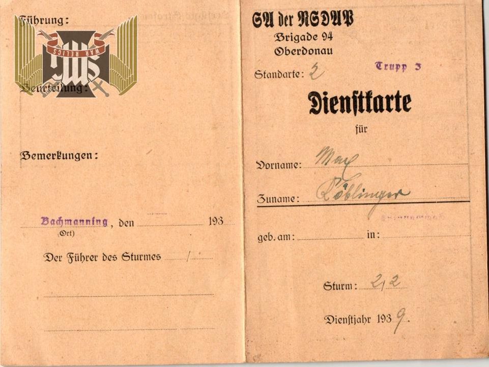 SA Service card