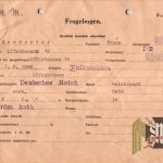 Questionnaire forms (military registration?)