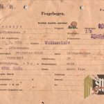 Questionnaire forms (military registration?)