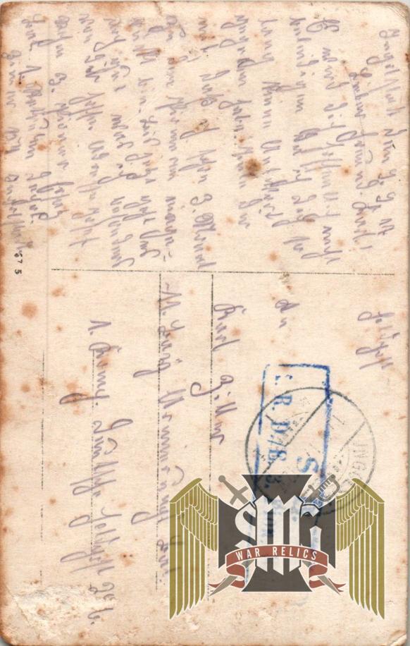 WW1 Postcard Regimental beer steins an bayonets