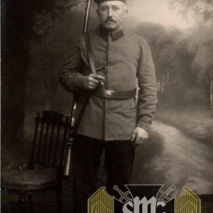 WW1 Postcard Rifle, Cigar Shooting lanyard