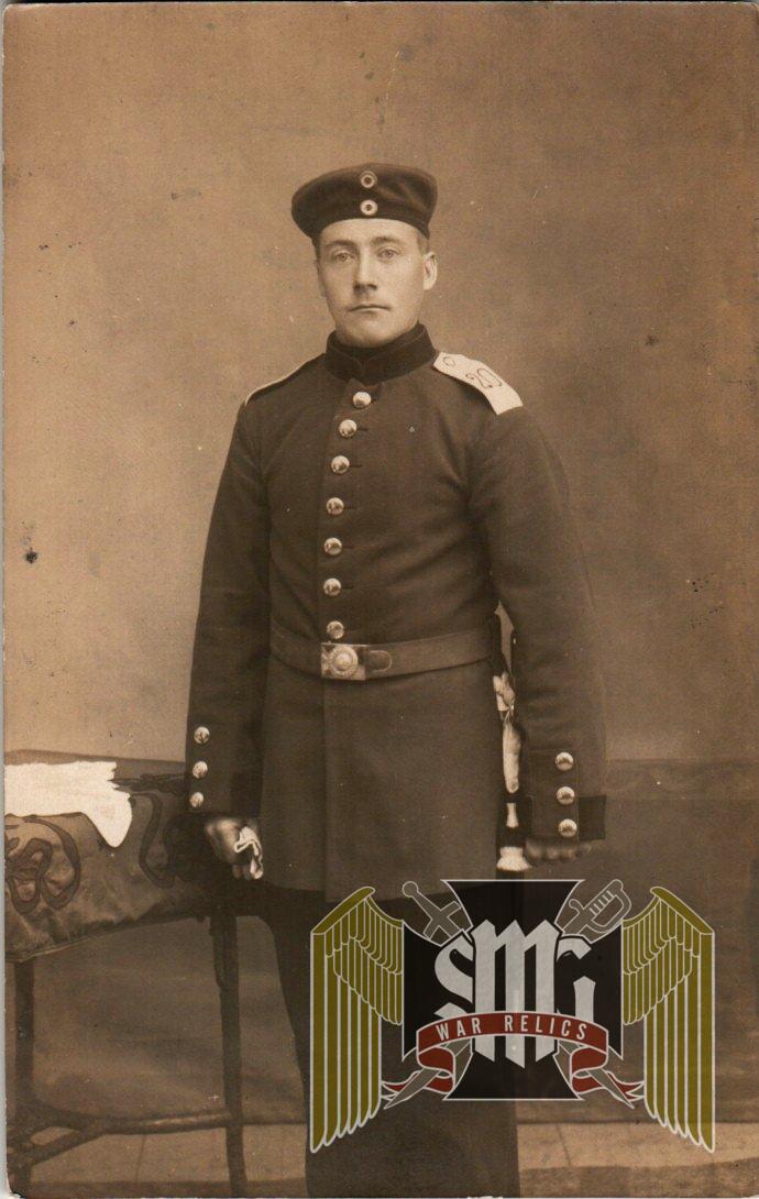 WW1 Postcard Bayonet in wear