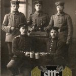 WW1 Postcard Drinking Beers