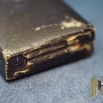 Cased Mother's Cross in Gold with note Written inside cover
