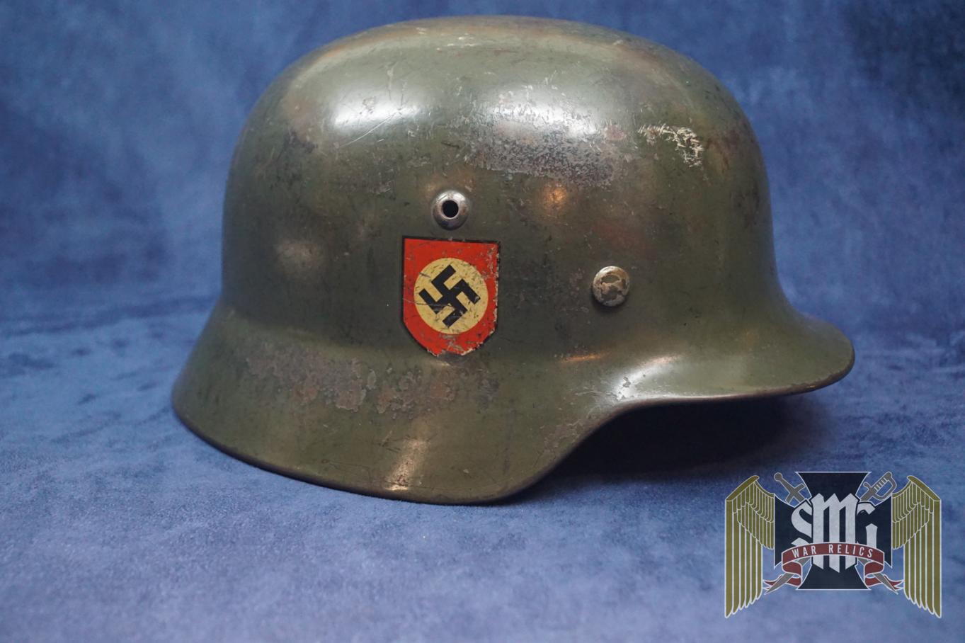 Police M-35 Double decal Helmet ET66