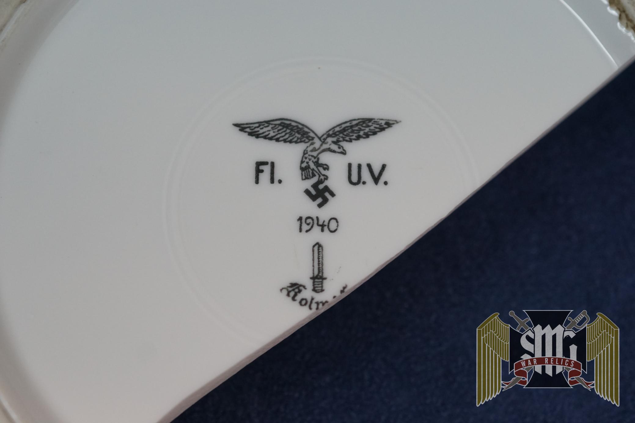 Broken Luftwaffe 9in plate