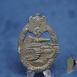 Panzer Assault Badge in Bronze By Rudolf Souval