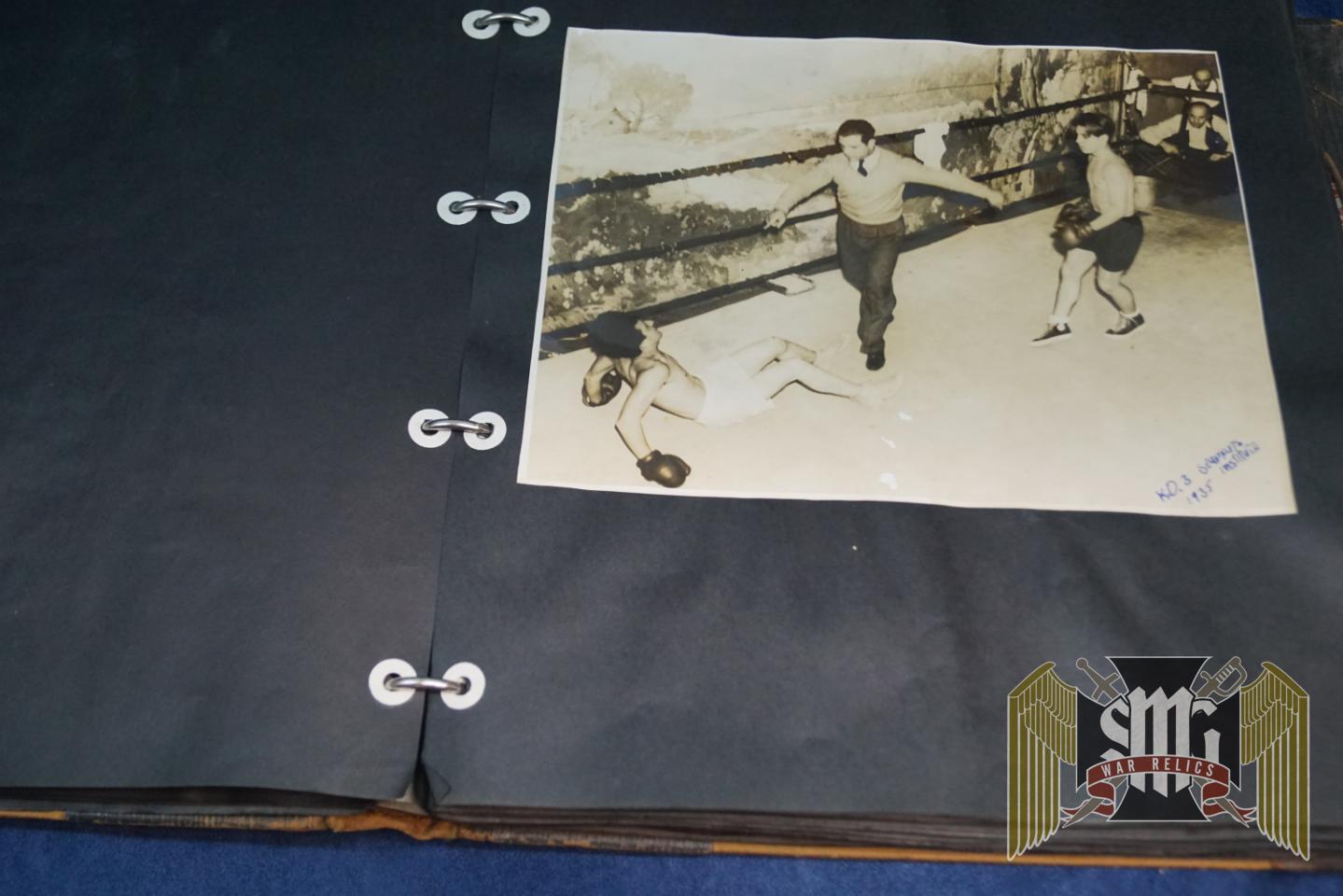US Service man's Personal Photo Scrap book (boxer)