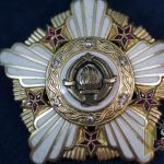 Yugoslavian Order of the Gold Wreath with Rubies and Diamonds (First Class) From General Mirko Jovanovic