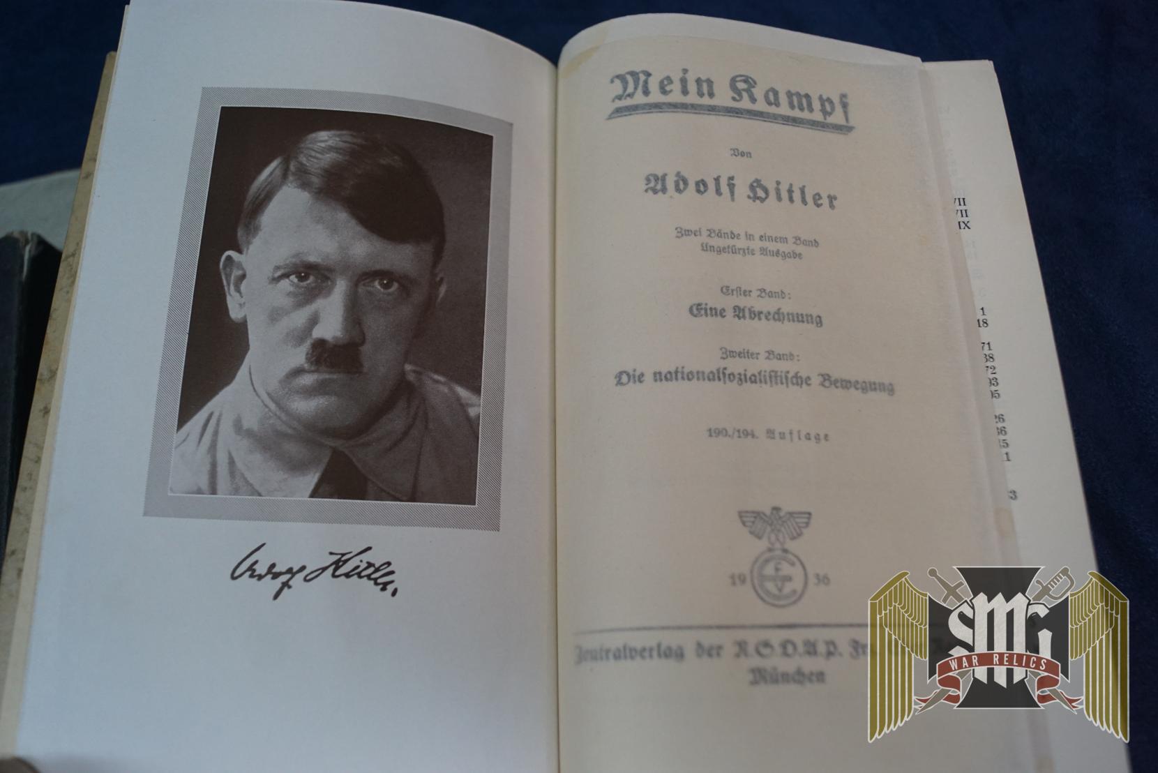 1936 Mein Kampf Wedding edition city of Aachen