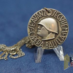 Italian Se Avanzo Segvitemi Opera Balilla Badge Necklace Conversion