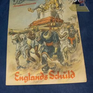 England Schuld Derogatory cover art with fold out maps