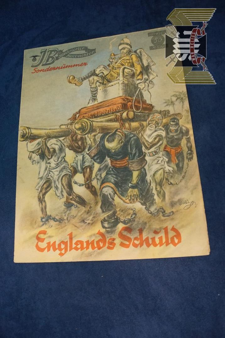 England Schuld Derogatory cover art with fold out maps