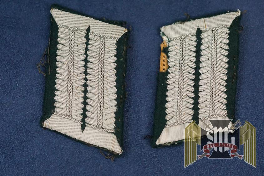 Heer General Staff Officer Field Collar Tabs Rudolf Rojahn Grouping