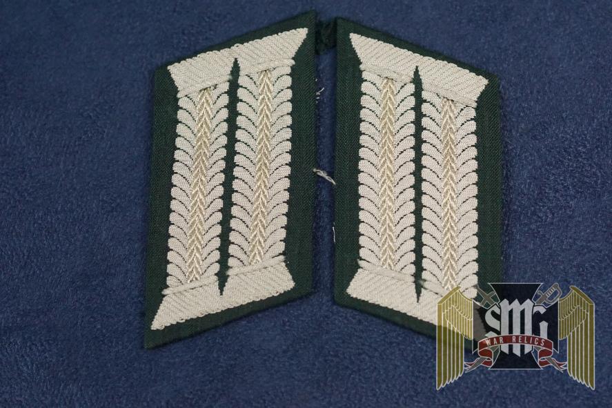 Heer General Staff Officer Field Collar Tabs Rudolf Rojahn Grouping Unissued