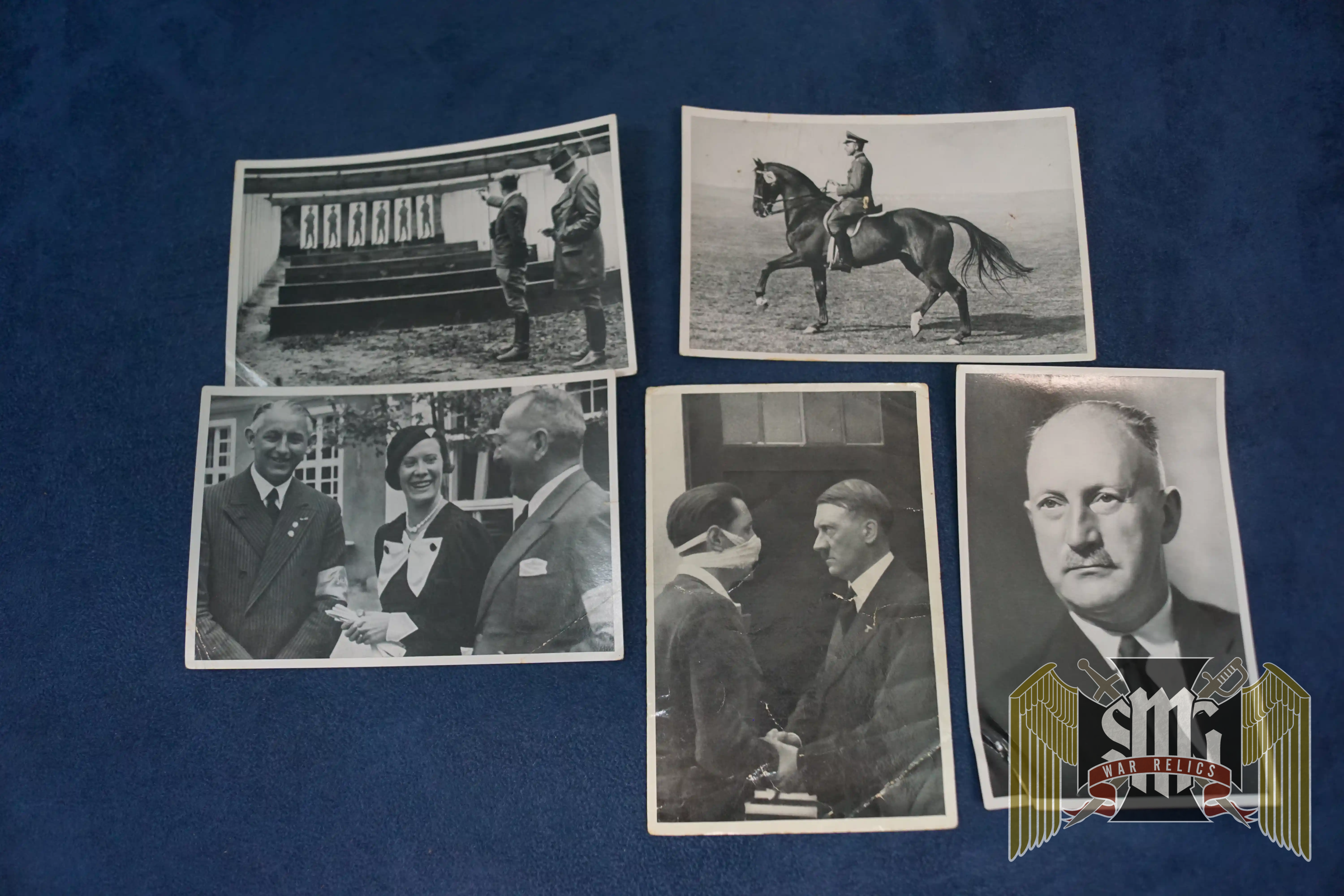 5pc lot of Cigarette album pictures w/damage