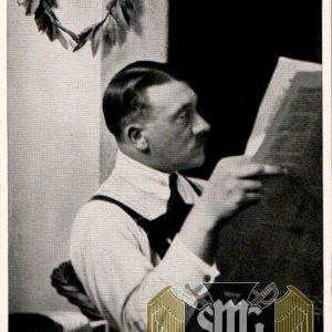 Adolf Hitler un used Cigarette Photo #195 Reading in prison