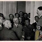 Adolf Hitler un used Cigarette Photo #198 Hitler and cronies 1936 elections