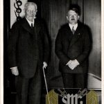Adolf Hitler un used Cigarette Photo #133 Hitler & Hindenburg