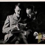 Adolf Hitler un used Cigarette Photo #71 press chief Dietrich and Hitler