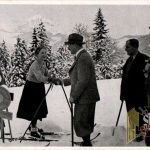 Adolf Hitler un used Cigarette Photo #45 Hitler Greats girl on skis in Obersalzberg