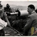 Adolf Hitler un used Cigarette Photo #41 Hitler And a Telescope