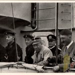 Germany Awake un used Cigarette Photo #141 Hitler views fleet parade on board Leipzig