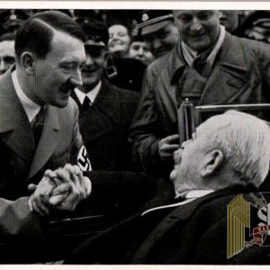 Adolf Hitler un used Cigarette Photo #182 Hitler Congratulates General Likmann
