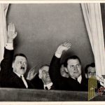 Germany Awake un used Cigarette Photo #110 Hitler Greets Torch Light Procession