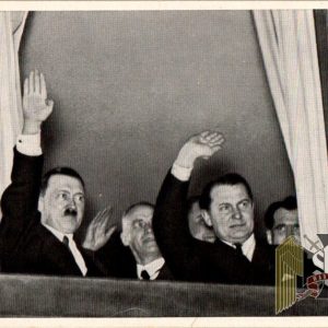 Germany Awake un used Cigarette Photo #110 Hitler Greets Torch Light Procession