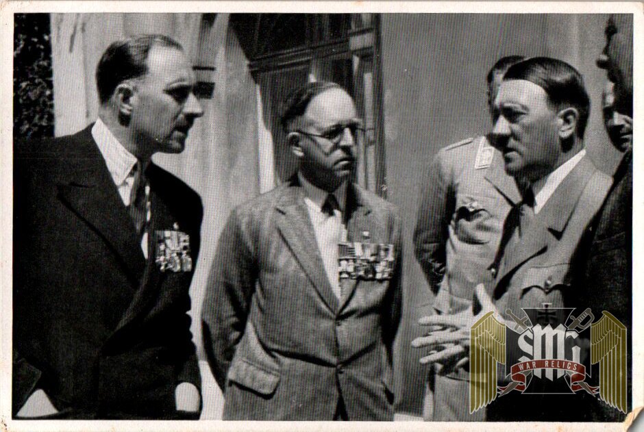 Adolf Hitler un used Cigarette Photo #73 Hitler with English soldiers