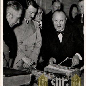 Adolf Hitler un used Cigarette Photo #97 Hitler examines the bavarian state library