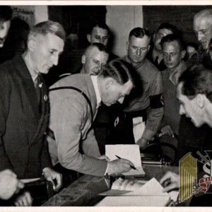 Adolf Hitler un used Cigarette Photo #186 Hitler and Goebbels