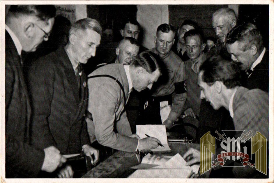 Adolf Hitler un used Cigarette Photo #186 Hitler and Goebbels