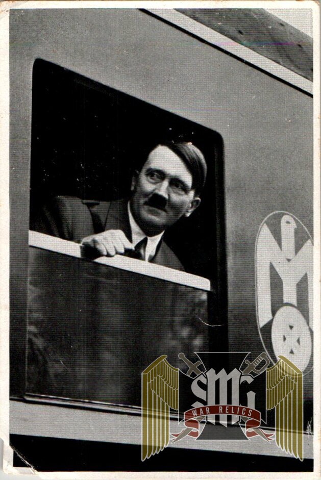 Adolf Hitler un used Cigarette Photo #9 Hitler on a Train car