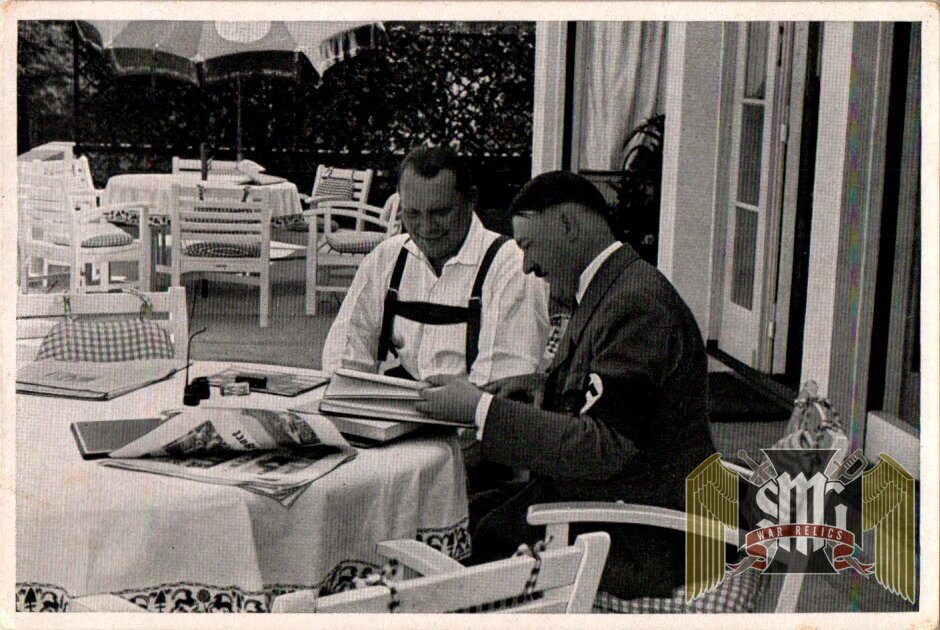 Adolf Hitler un used Cigarette Photo #42 Hitler & Goring in Obersalzberg