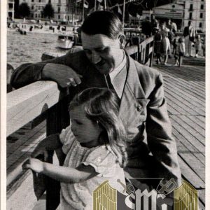 Adolf Hitler un used Cigarette Photo #47 Hitler & Helga Goebbels