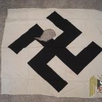 Roundel for NSDAP banner 34x34" Swastika Damaged