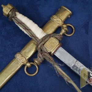 Model 1890 long Cadet Dirk Engraved blade