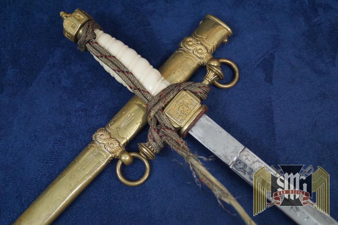 Model 1890 long Cadet Dirk Engraved blade