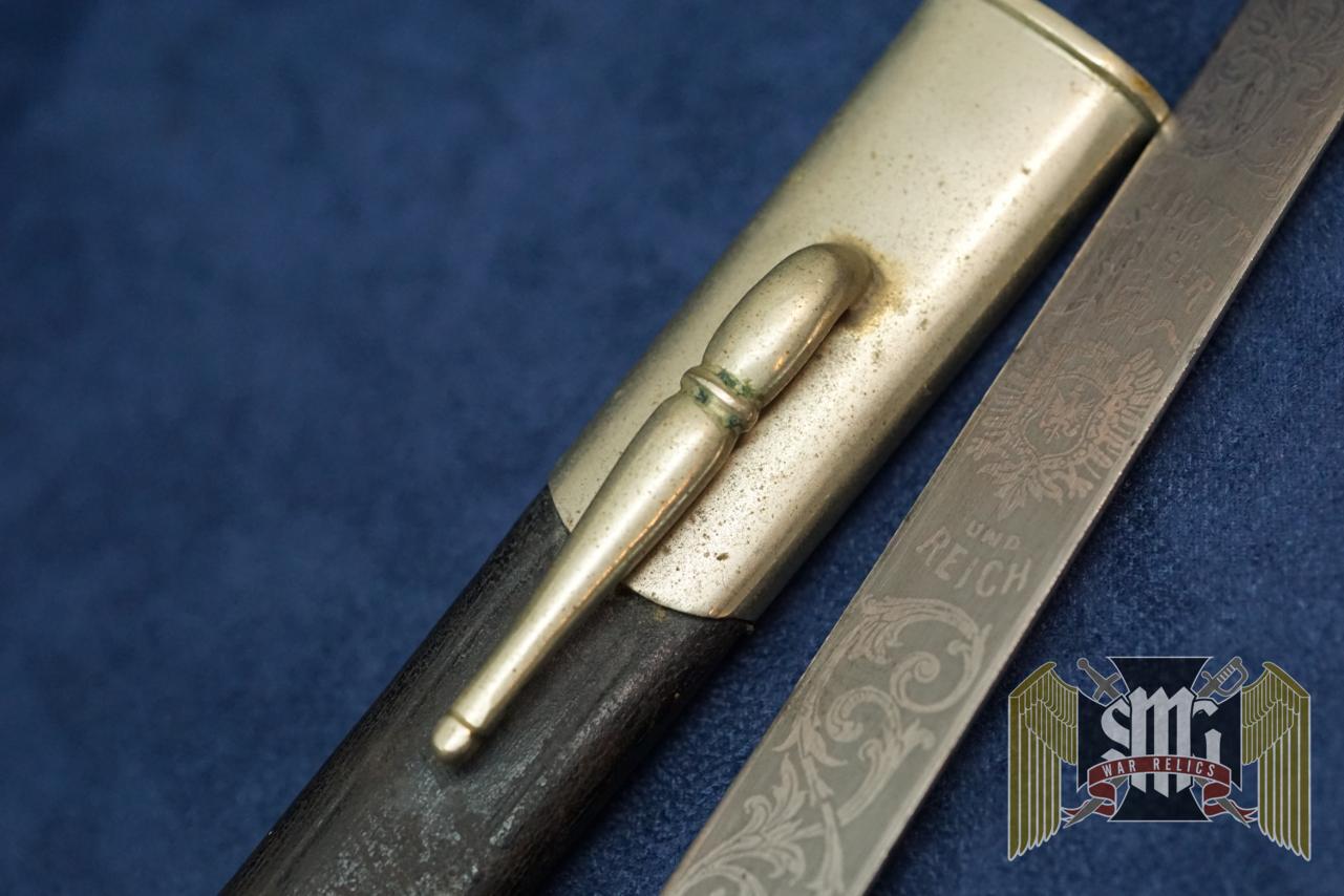 Imperial German WWI Hirschfänger Stag Handle Forestry Dress Cutlass