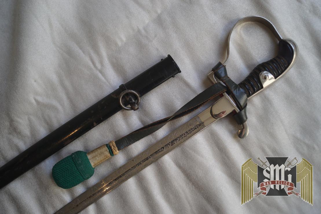 Triple Etched Presentation Third Reich NCO Sword by Alcoso