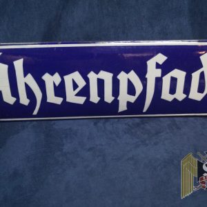 WW2 era German Enamel street sign