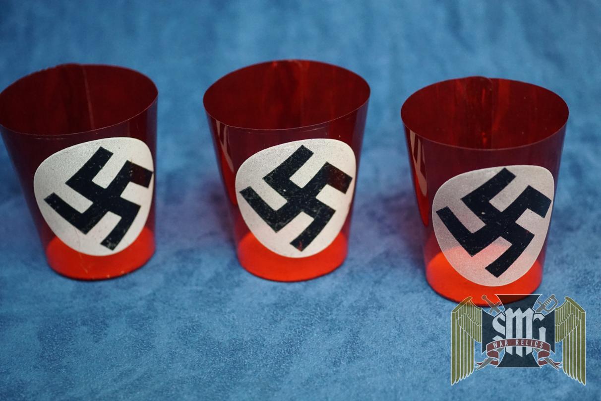 NSDAP Candle Holder Votiv 3 pc set
