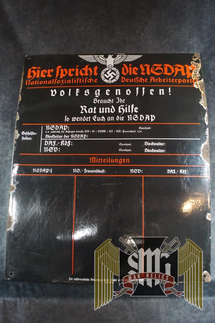 Hier Spricht Die NSDAP Announcement Board