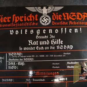 Hier Spricht Die NSDAP Announcement Board