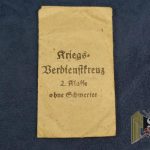 War Merit cross 2nd class without swords issue packet