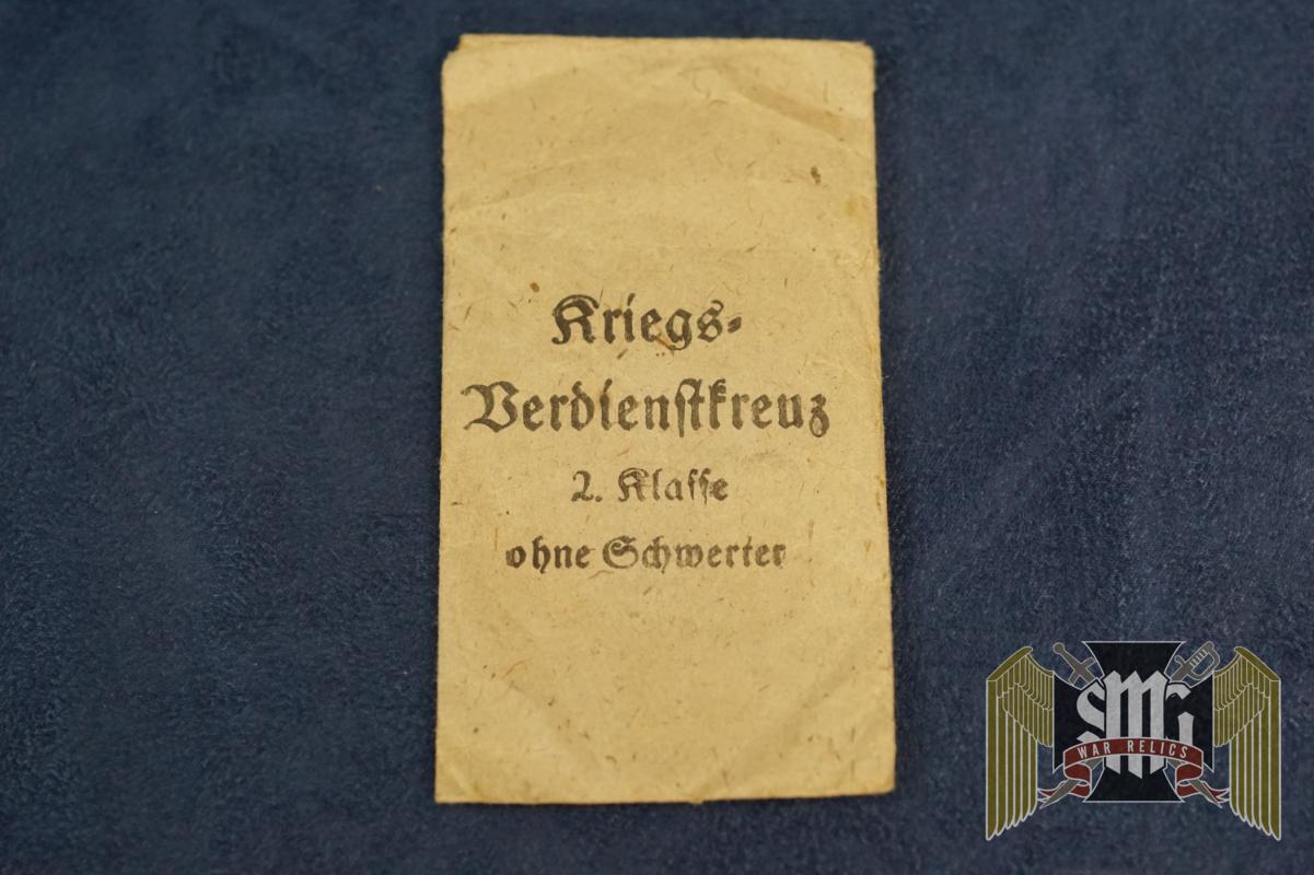 War Merit cross 2nd class without swords issue packet